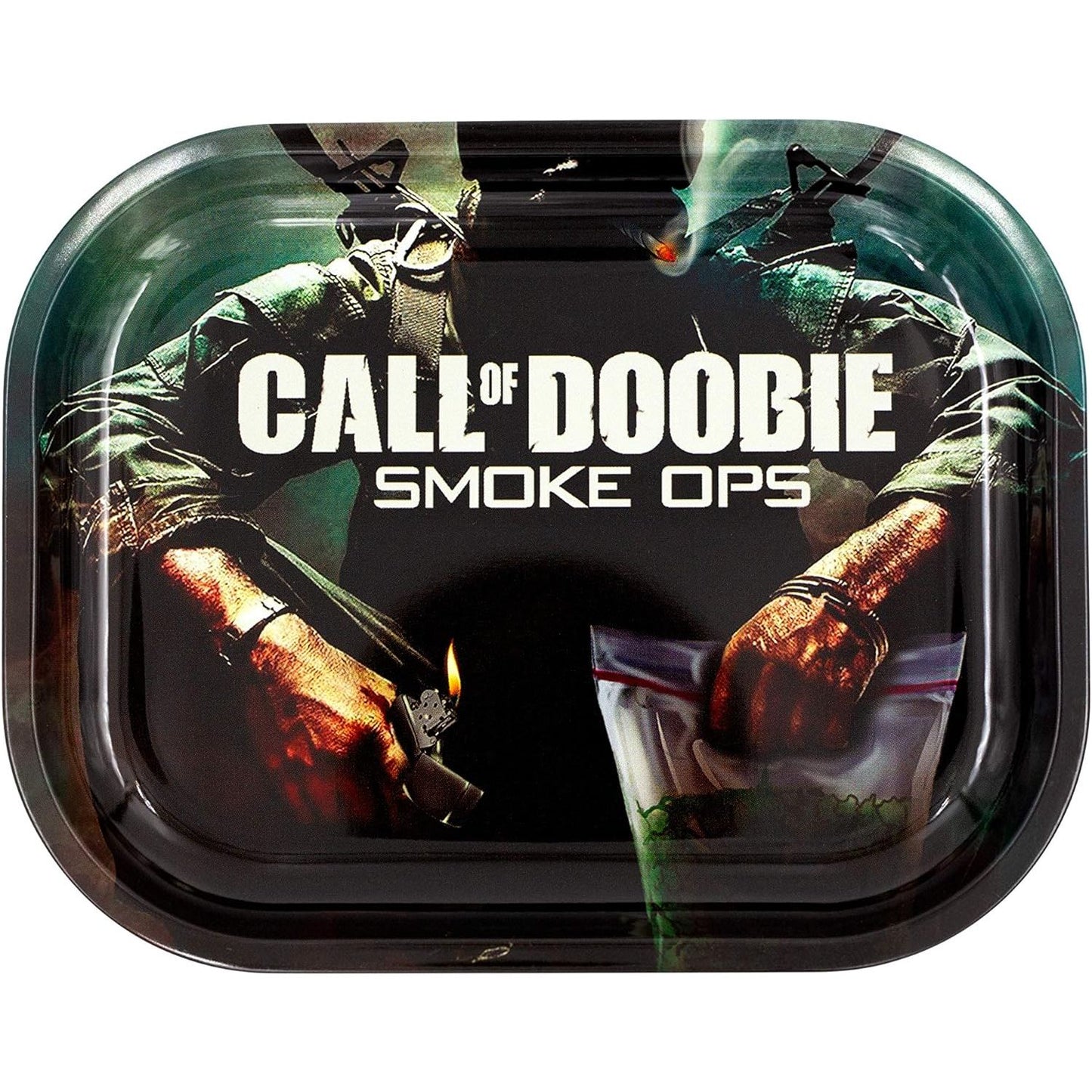 Call of Doobie Metal Rolling Tray Small