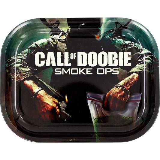 Call of Doobie Metal Rolling Tray Small