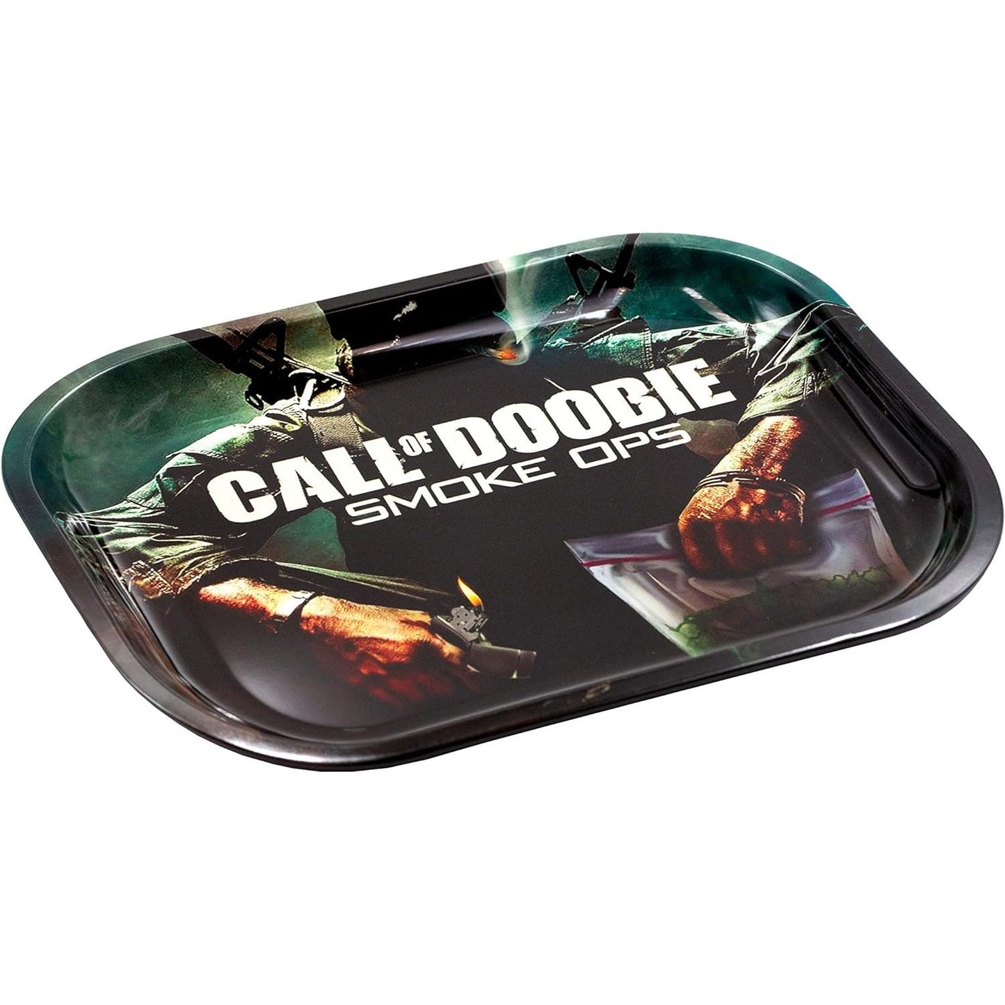 Call of Doobie Metal Rolling Tray Small