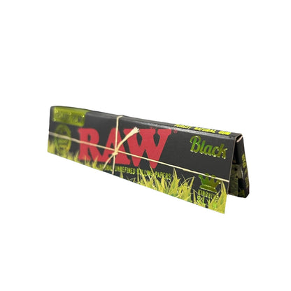 Raw Black Organic Hemp Unrefined Kingsize Slim Rolling Papers