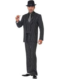 Smiffys Vintage Gangster Boss Black Adult Costume Extra Large
