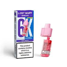 Lost Mary BM6000 Raspberry Peach 20mg Pods