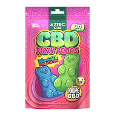 Aztec CBD 30 Gummies Fizzy Bears 900mg