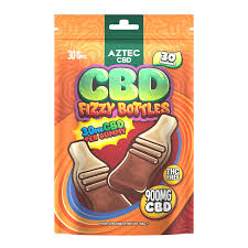 Aztec CBD 30 Gummies Fizzy Bottles 900mg