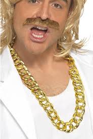 Smiffys Chunky Necklace, Gold