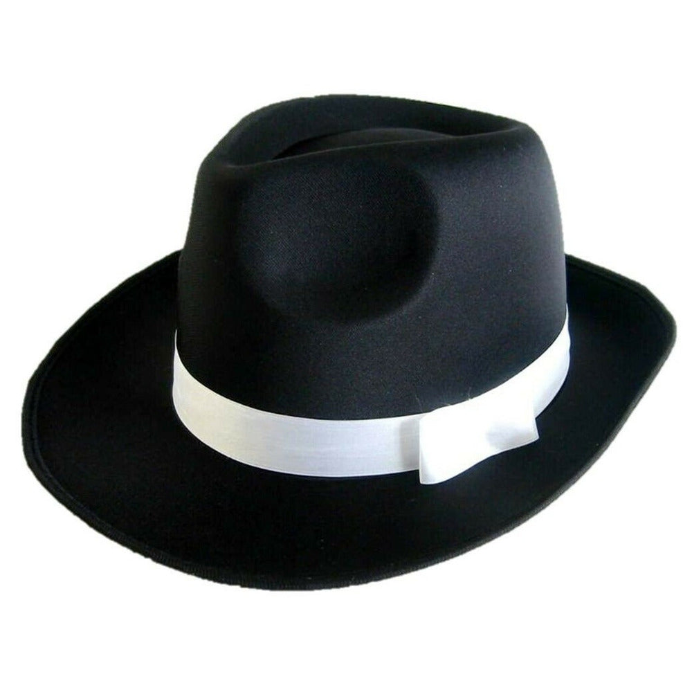 Black Gangster Hat