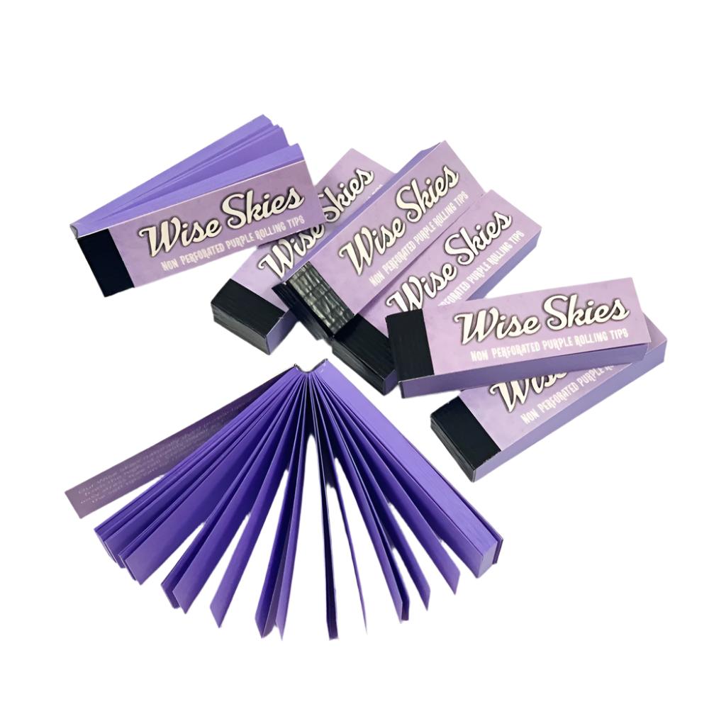 Wise Skies Purple Non Perforated Rolling Tips