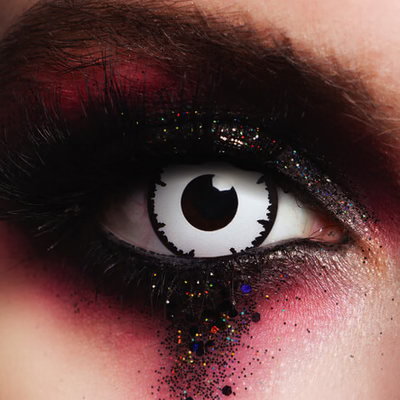 MesmerEyez Dead White Contact Lenses 1 Day
