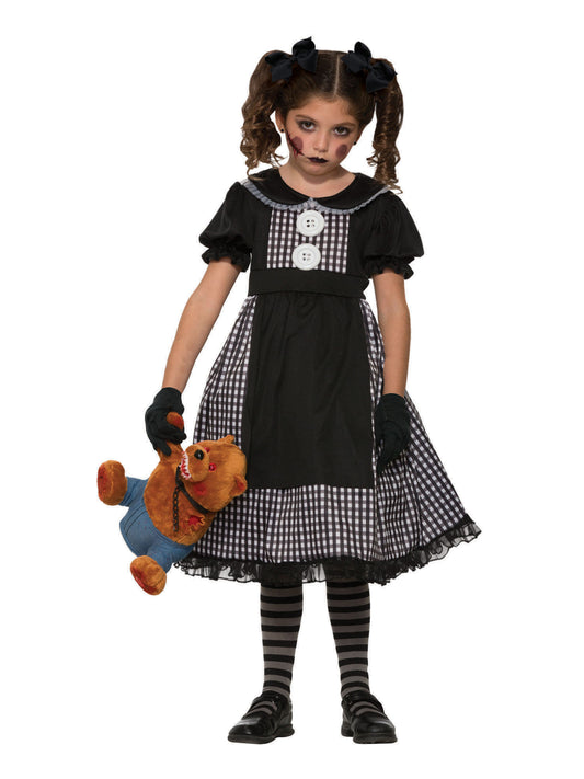 Rubies Dark Rag Doll Kids Costume Large