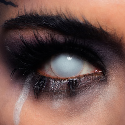MesmerEyez Blind White Contact Lenses 1 Day