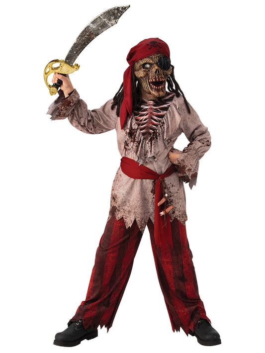 Rubies Zombie Pirate Kids Costume (5-6)