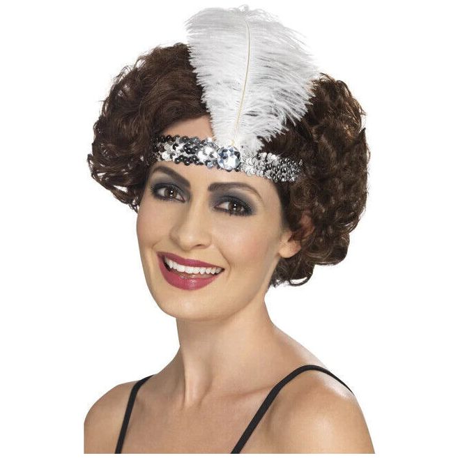 Silver Flapper Headband