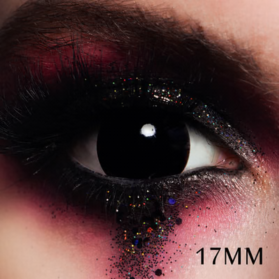 MesmerEyez Mini Sclera Black Contact Lenses 1 Day