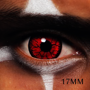 MesmerEyez Mini Sclera Red Rage Contact Lenses 1 Day