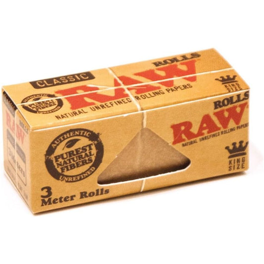 Raw Kingsize Natural Unrefined Rolls (3 Rolls)