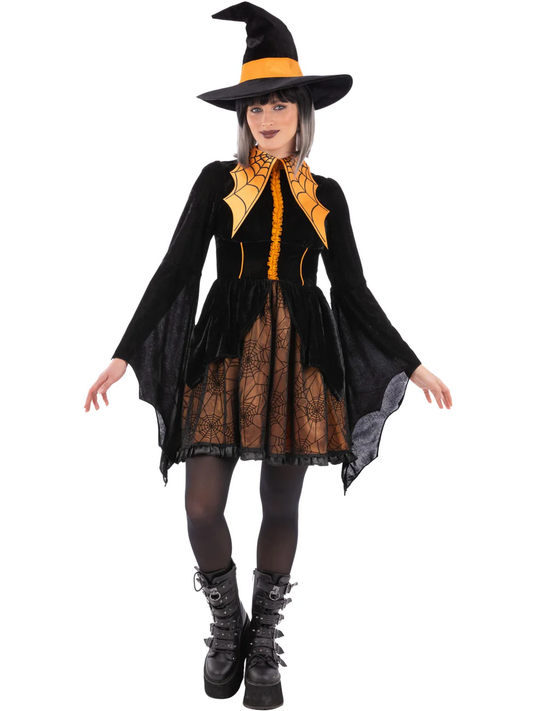 Smiffys Spider Witch Cosplay Costume Adults Small