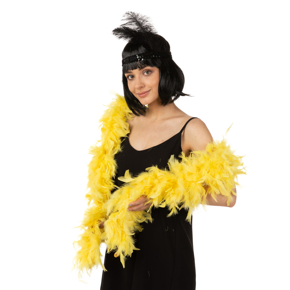 Yellow Luxury Feather Boa