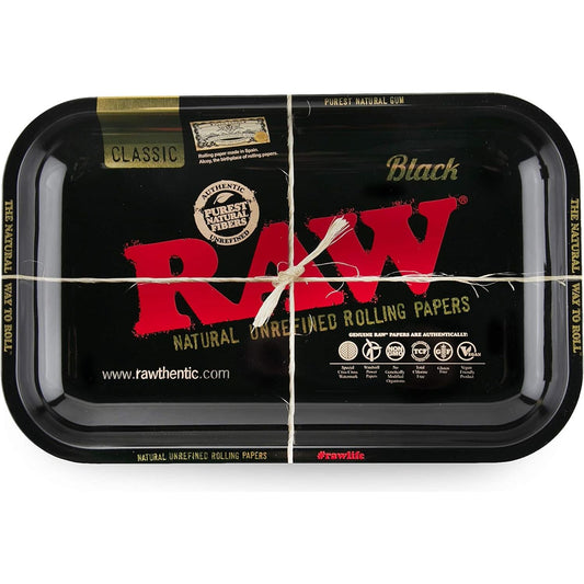 Raw Black Metal Rolling Tray Small