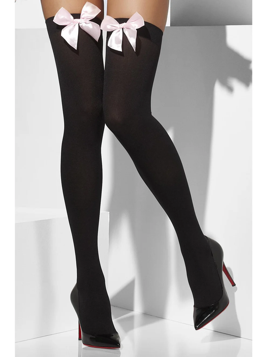 Smiffys Opaque Hold-Ups, Black