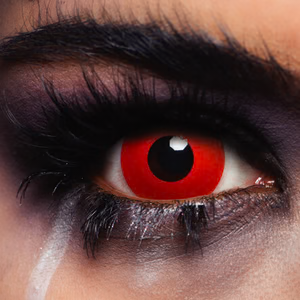 MesmerEyez Mini Sclera Red Contact Lenses 1 Day