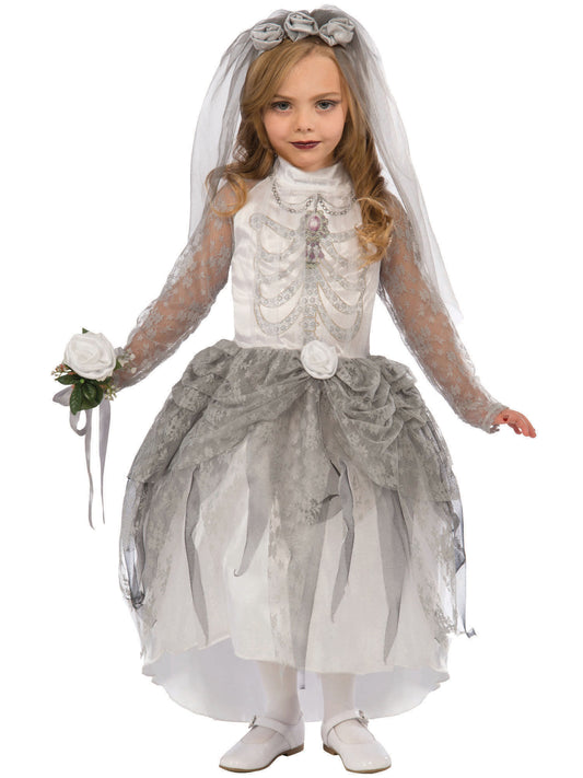 Rubies Skeleton Bride Kids Costume Large