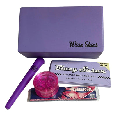 Wise Skies Purple Rolling Box Starter Kit