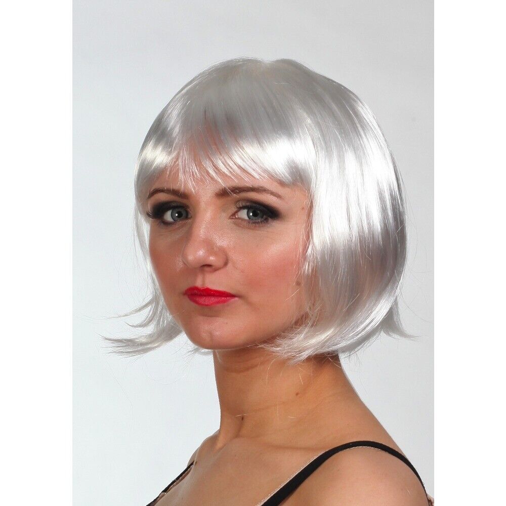 White Bob Straight Wig