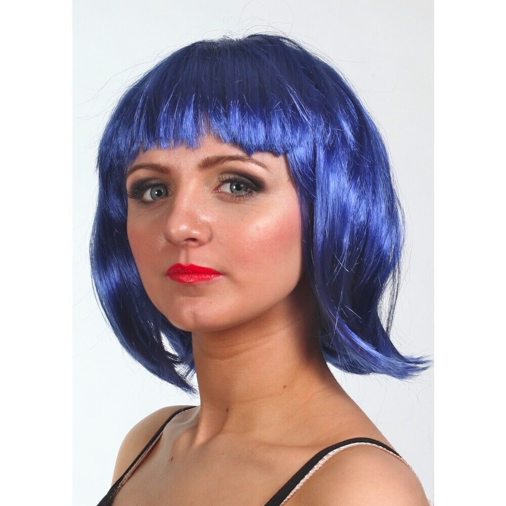 Blue Bob Straight Wig