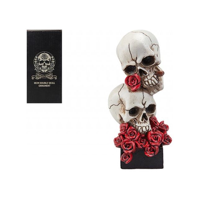 Skulls & Roses Double Statuette