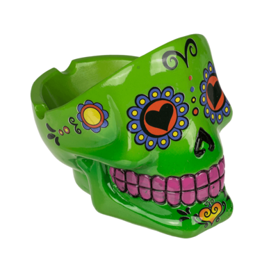 Green Day Of The Dead Skull Ashtray