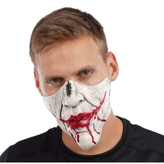 Stylex Party Death Smile Half Mask Latex Mask