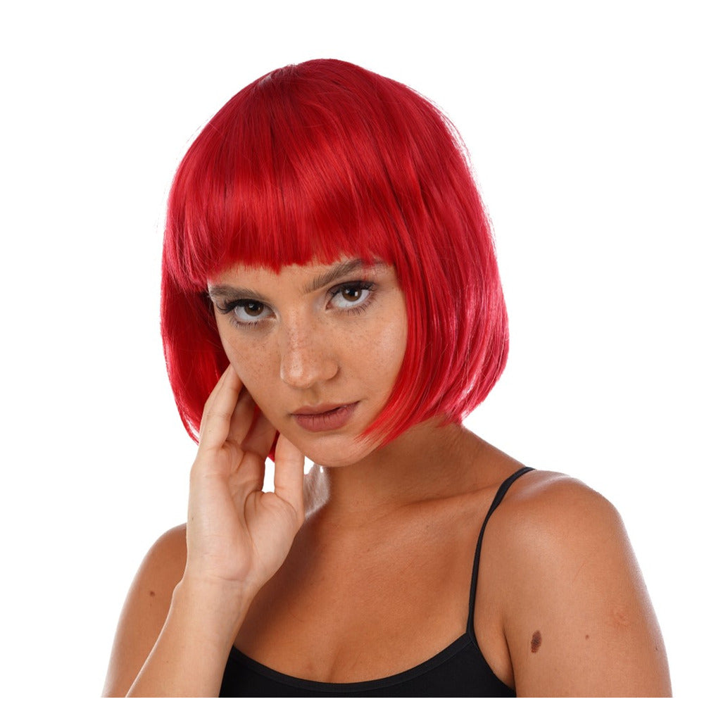 Red Bob Straight Wig