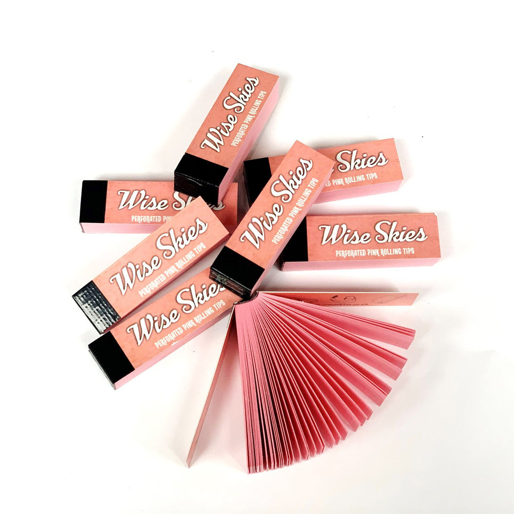 Wise Skies Pink Perforated Rolling Tips