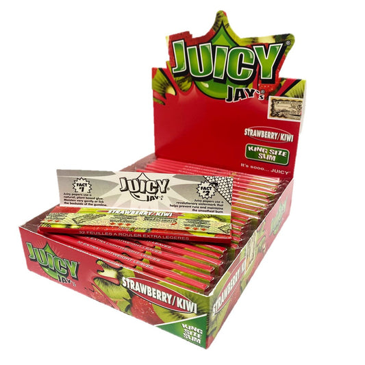 Juicy Jay Strawberry & Kiwi Kingsize Rolling Paper