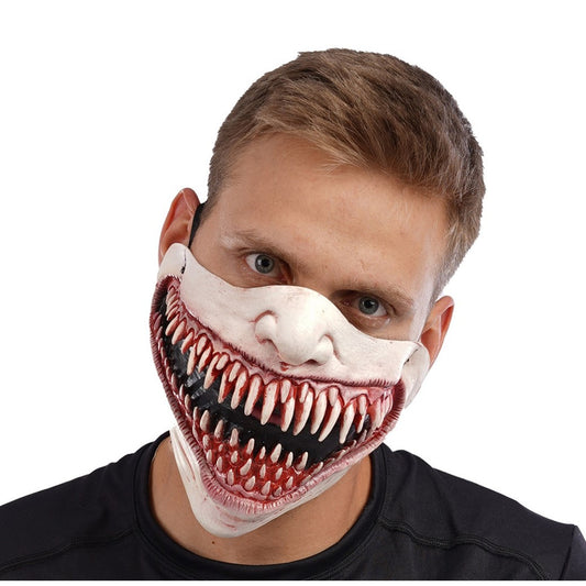 Stylex Party Creepy Chuckle Half Mask Latex Mask