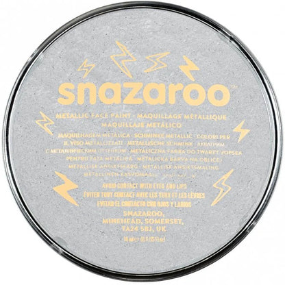 Silver Metallic Face Paint, Snazaroo