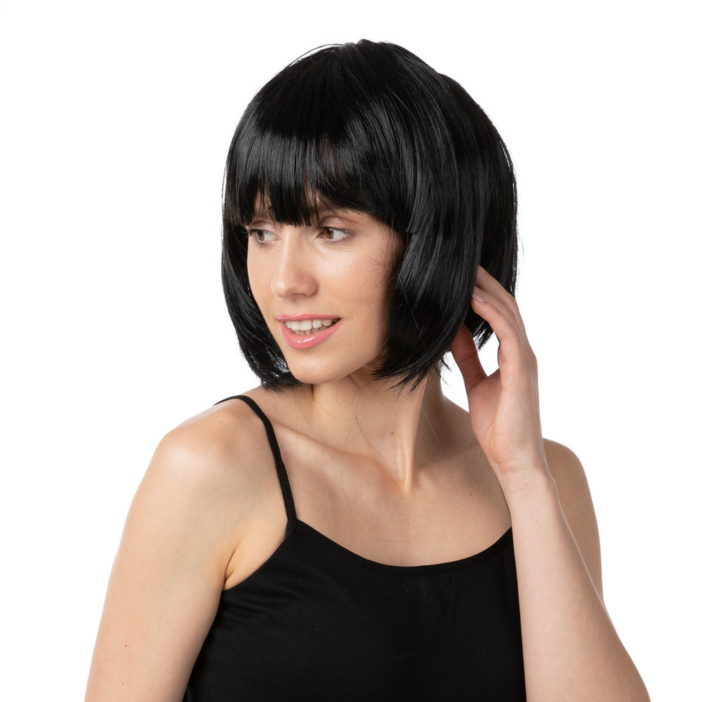 Black Bob Straight Wig