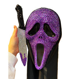 Stylex Party Deluxe Jewelled Mask & Knife Set Purple