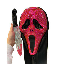 Stylex Party Deluxe Jewelled Mask & Knife Set Pink