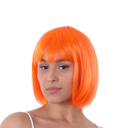 Orange Bob Straight Wig